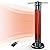 thermomate Electric Patio Heater, 1500W IP65 Outdoor/Indoor Infrared Heater with Remote, 8 Heating Levels 8-Hour Timer & Oscillation, Tip-over Protection for Garage Backyard Restaurant