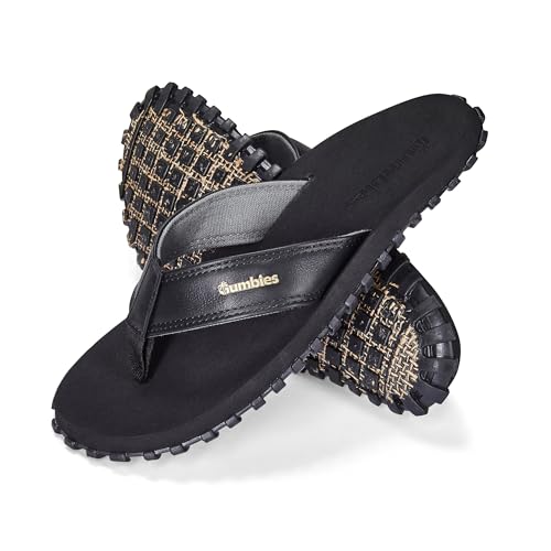 Gumbies Vegovert Unisex-Flip-Flop, mit superweichem EVA-Fußbett, weicher Baumwollrückseite, Kunstlederriemen und recycelter Gummisohle, Komfort garantiert, Schwarz, 16 Women/15 Men Gumbies Vegovert Unisex-Flip-Flop, mit superweichem EVA-Fußbett, weicher Baumwollrückseite, Kunstlederriemen und recycelter Gummisohle, Komfort garantiert, Schwarz, 16 Women/15 Men