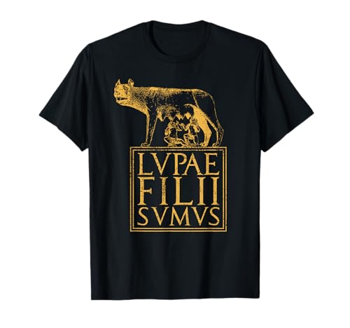Lupa Capitolina Ancient Roma Impero Romano Citazione Maglietta