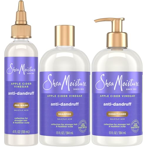 SheaMoisture Anti-Dandruff Shampoo & Conditioner + Pre-Wash – Apple Cider