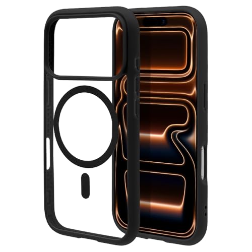 ���X�^�o�i�i �P�[�X �J�o�[ iPhone17 Pro ��p �n�C�u���b�h �Ռ��z�� FLEXGUARD �}�O�l�b�g�[�d�Ή� BK×CL 9026IP5BHPMBK