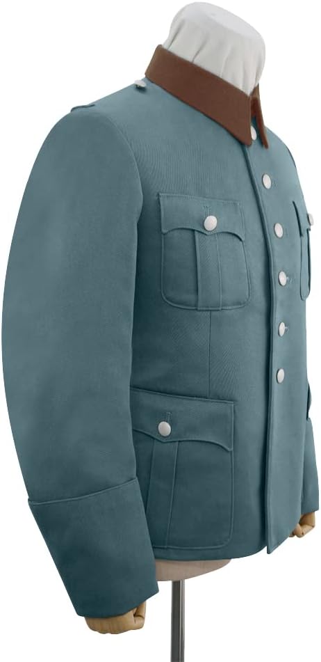 マックスアンドコー ロング丈 ワンピース ドット シャツ ブルー XL