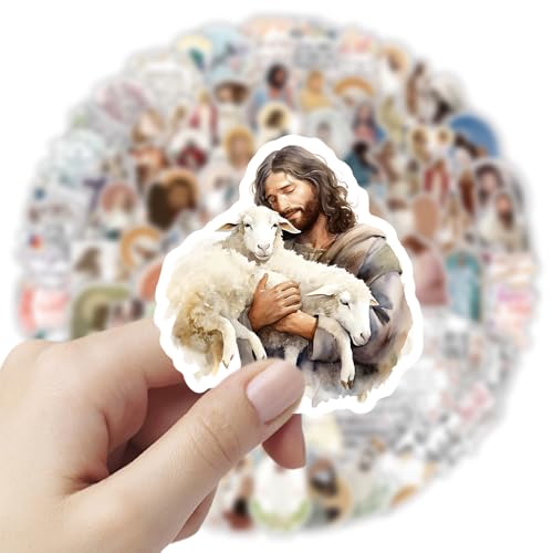 120 calcomanías cristianas con versículos bíblicos y frases de fe de Jesús 4