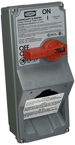 Hubbell HBLMITL Mechanical Interlock Switched Locking Enclosure by Hubbell