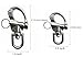 Baieasy Swivel Eye Snap Shackle, Marine Sailboat Shackles Quick Release 316 Stainless Steel for Sailing Rigging SCBA Mask Halyard Panic Snap Spinnaker Clip. Length: 2-3/4
