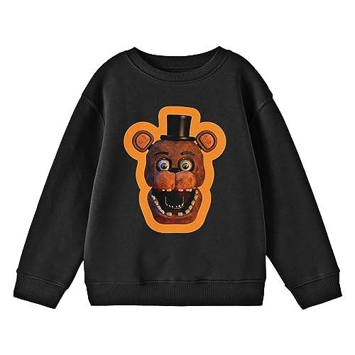 Sweat Five Nights At Freddy's noir sweat-shirt enfant manches longues avec motif