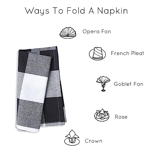 Encasa Homes Tovaglioli da tavola 6 pz Set di