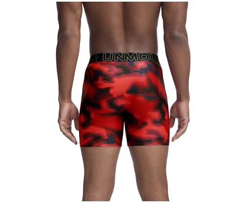 Under Armour Men's Ua Performance Tech-Print 6 Inch,Racer Red3