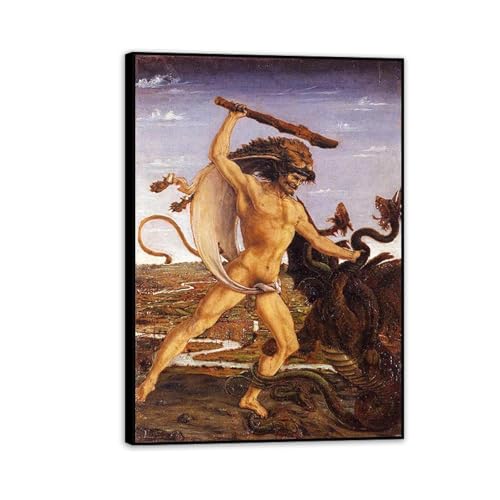 Toile Hercule et l'Hydre MOBYAT, peinture à l'huile d'Antonio del Pollaiolo haut de gamme