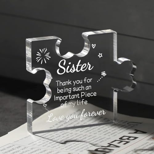 Image of Heart shaped plaque gift (Sister)