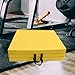 LICOME Folding Exercise Mat Gymnastics Balance Pad Aerobics Training Foldable With Carrying Handles PU Leather Pilates Pad Yoga Mat(Yellow)