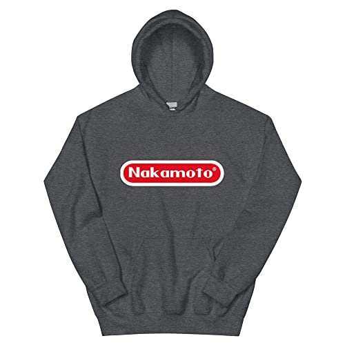 JG Infinite Satoshi Nakamoto Bitcoin BTC Crypto Video Game Retro - Sudadera con capucha para hombre, color negro, Jaspeado Oscuro, X-Large