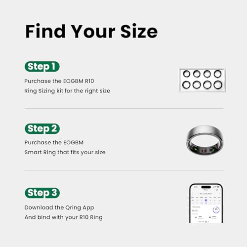 Image of Smart Health Ring Sleep Health Tracker for Women Men with Heart Rate, Blood Oxygen, Sleep Monitor, Steps,Calories, 5ATM Waterproof for iPhone /Android, No Subscription Fee (Silver, 9#)