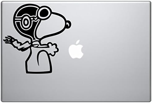 Snoopy Car Truck Laptop Macbook Toolbox Lunch Box 6" Decal Sticker (black)