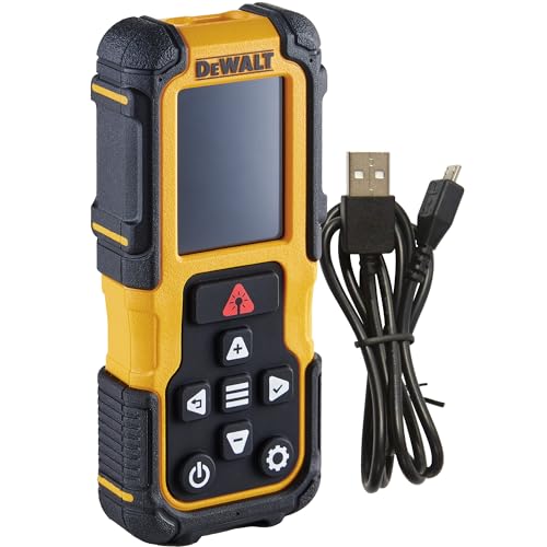 DEWALT Télémètre Laser 60 m avec Batterie Lithium Rechargeable, DWHT78200-XJ