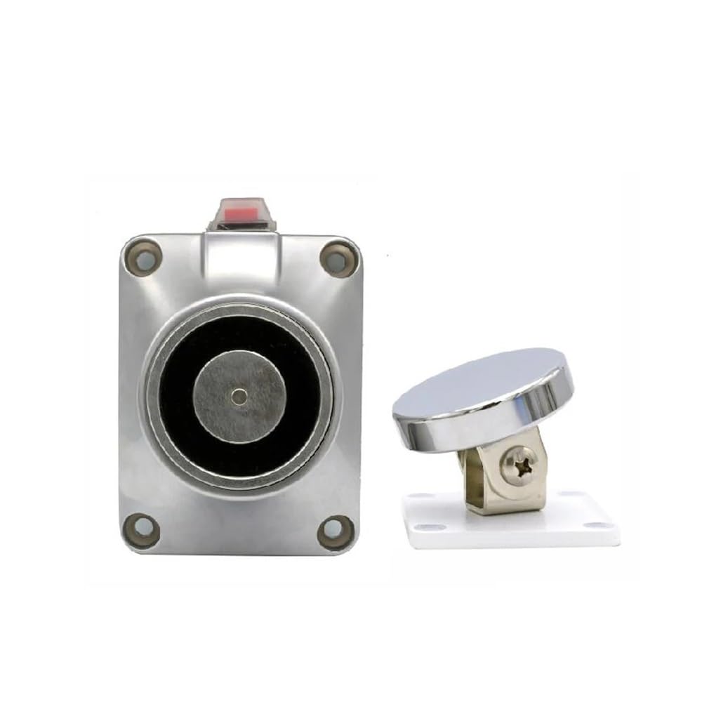 12/24V 60kg/120LBS Butée de porte murale pour verrouillage électromagnétique magnétique pour portes intérieures