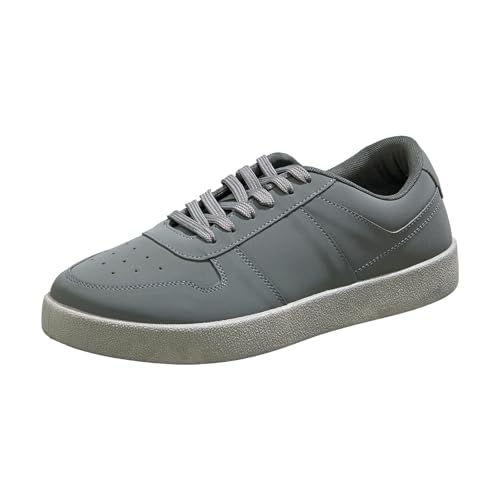 Image of Neeman's Men's Mono Court Sneakers | Lightweight Synthetic Casual Shoes with Cushioned EVA Sole | Flexible Walking & Everyday Comfort Sneakers