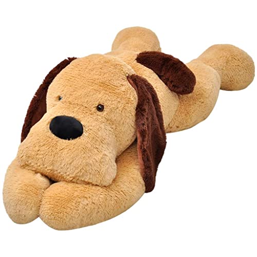 MCZY-Poupees-Coffrets-de-Jeu-et-Figurines-Jouets-Peluche-Chien-en-Peluche-Marron-160-cm MCZY Poupées, Coffrets de Jeu et Figurines - Jouets - Peluche Chien en Peluche Marron 160 cm