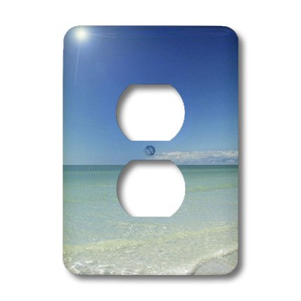 Plaque de finition pour prise 3dRose lsp_44772_6 deco ocean bleu vert