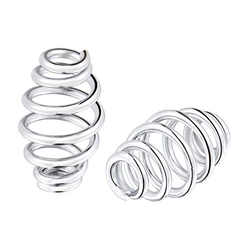 Image of Amazicha Motorcycle Bobber Seat Springs 3 inch Chrome Barrel Motorcycle Solo Seat Springs compatible for Harley Honda Yamaha Kawasaki Suzuki Sportster Bobber Chopper(2pcs)