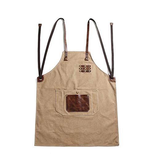 tablier Tablier de jardin avec outil PocketAdjustable Cross Strap Multi-User Shop Tablier Tabon Cuisine Tabon