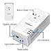 TRENDnet Powerline 1300 AV2 Adapter with Built-in Outlet Adapter Kit, Includes 2 x TPL-423E Adapters, IEEE 1905.1 & IEEE 1901, Gigabit Port, Range Up to 300m (984 ft), White, TPL-423E2K