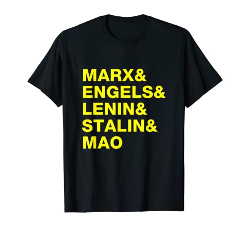 Photo de Leaders communistes - Marx Engels Mao Stalin Lenin T-Shirt