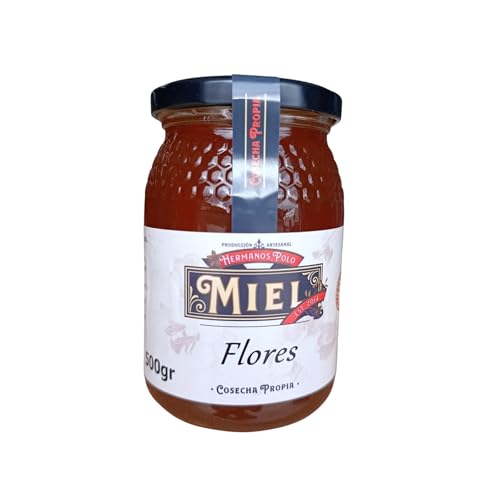 Miel de Flores - Natural, Cruda, Artesanal-Directamente del Apicultor-Recolectada en Teruel, Aragón, España. (500)