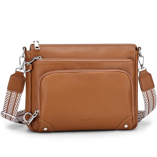 Image of SYTRAH Anti-Theft Crossbody Purse for Women, Crossbody Shoulder Bag with Built-in Wallet & RFID Blocking for Travel Workout