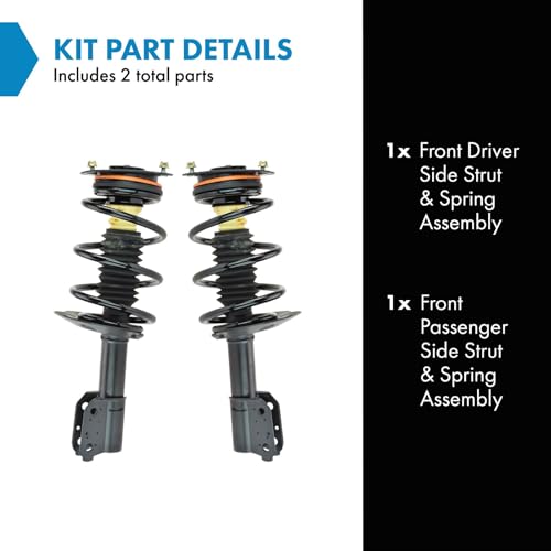 Image of TRQ Front Strut and Spring Assembly Set 2 Piece | For 1997-2005 Chevrolet Venture 97-04 Oldsmobile Silhouette 99-05 Pontiac Montana 97-98 Trans Sport