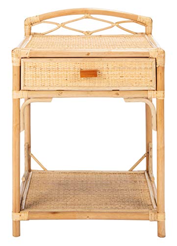 Safavieh Home Bea Coastal Natural 1-drawer 1-shelf Nightstand - Image 4