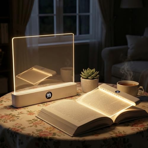 Lampe de lecture LED rechargeable avec clip pour lit