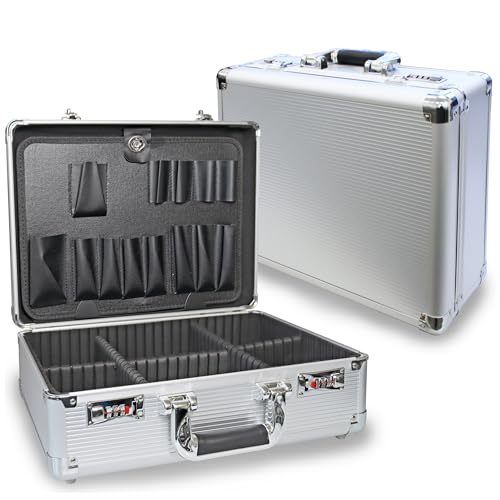 PeakTech 7245 A – Mallette à outils vide avec compartiments de tri et porte-outils, boîte à outils pour tournevis, outils électriques, kits d'outils et...
