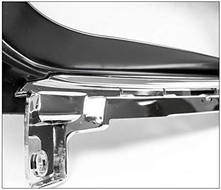 Front Bumper Driving Fog Light Lamp Bezels Covers Black/Chrome Compatible with 2014-2015 Optima