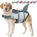 EMUST Dog Life Vest, Dog Life Jacket for Small, Middle, Large Dogs with Rescue Handle Flotation Vest...
