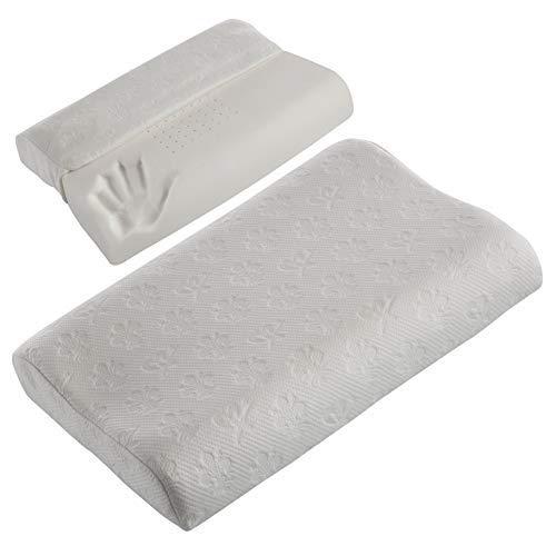 Magniflex Pillow - Classico Wave - Contours for Additional Neck Support - Designed for Back and Side Sleeping Positions - 100% Made in Italy……