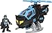 Fisher-Price Imaginext DC Super Friends Batman Toy Helicopter with Spinning Propellers and Claw for Preschool Pretend Play, Bat-Tech Batcopter