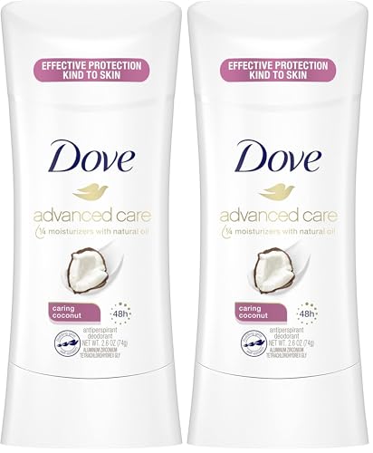 Image of Dove Antiperspirant Deodorant with 48 Hour Protection Caring Coconut Deodorant for Women 2.6 oz (Pack of 2)