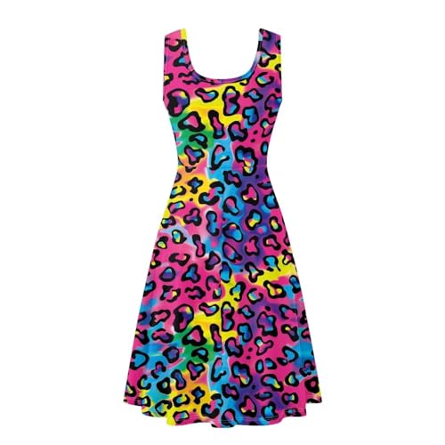 Image of Dreaweet Casual Sleeveless Dresses for Women Girls, Round Neck Tank Dresses with Pockets Summer Sundress Size XS-4XL