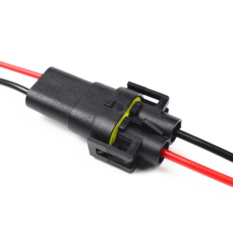 Image of Cloudsale H8 /H11 Male Socket Connector For Headlights Fog Lights Retrofit Extension Wiring Harness (pack of 2)