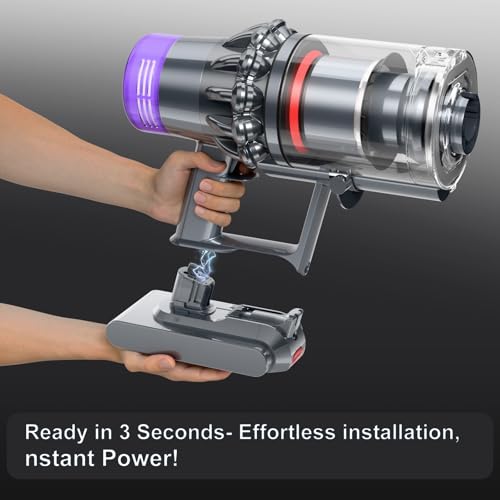 Image of Bonacell 10000mAh V11 Battery Replacement for Dyson Button Click in Installation Style V11 /Extra /Absolute /Animal /Torque Drive /Outsize /V15 /SV15 /SV22 25.2V Cordless Vacuum Battery
