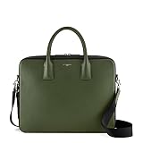 Le Tanneur, Porte Documents, Sac Ordinateur 14 Pouces, en Cuir grainé, émile, Homme, Poche moussée ordi, Poches de Rangement, malette, Passant Trolley, porté Main, épaule, Sac Business, Travail