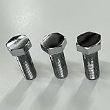 Pirate Mfg Chrome Crankshaft Pulley Bolt Kit 3/8-24 x 1, Compatible with Chevy SB 283-350