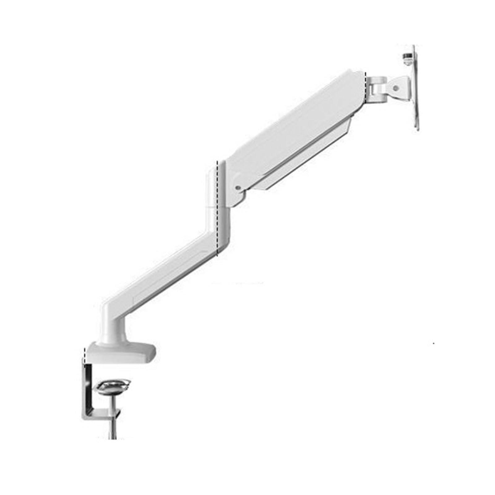 IKPGBZXM Monitor stand arm with height adjustment, telescopic and rotating base(Crescentwhite)