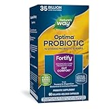Nature's Way Fortify Optima Probiotic for Adults, 35 Billion Live Cultures, 15 Strains, Supports Digestive Balance and Immune Health*, No Refrigeration Required, 60 Capsules (Packaging May Vary)
