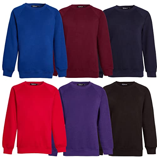 Sweat polaire col rond enfant fini le froid pour les garçons et filles de 5-14 ans