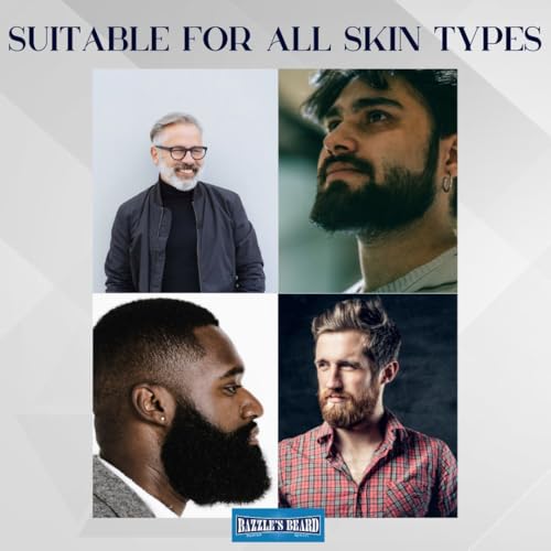 Bazzle's Premium Beard Care Kit, All-in-One Set of 4 Products: Balm, Softener, Thickener, Mask - Image 5