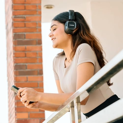 Image of KAIROS Bluetooth Wireless Headphones with 80 Hours Playtime, Hands-Free Calling, and High-Resolution Audio