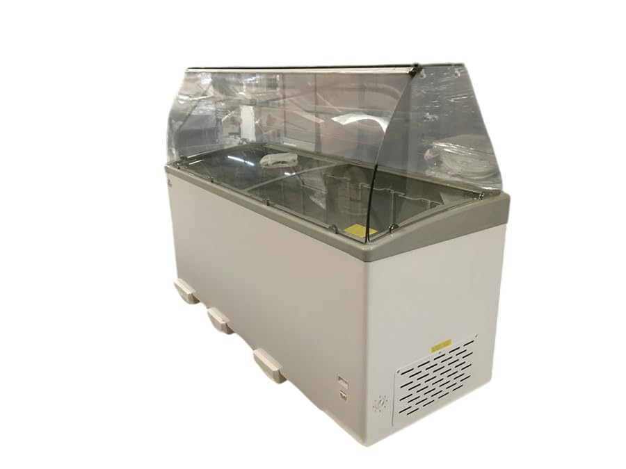 Commercial Ice Cream Display Freezer, 72-inch, 480L Capacity, Sliding Glass Door, ETL Listed SD651S with glass