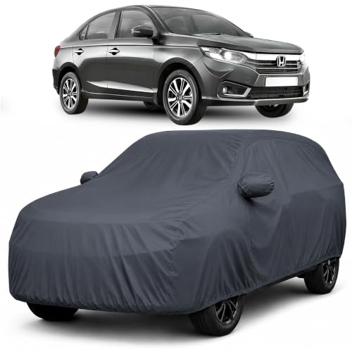 Image of Autofact Premium Car Cover for Amaze 2018-2024 | All Weather Waterproof Full Body Car Cover | Light-Weight Triple-Stitched Outdoor Shield with UV Protection, Dustproof & Heat-Resistant